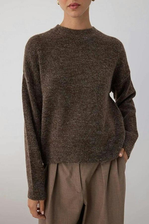 WOVCOR Alpaca Wool Blend Premium Oversize Knit Sweater
