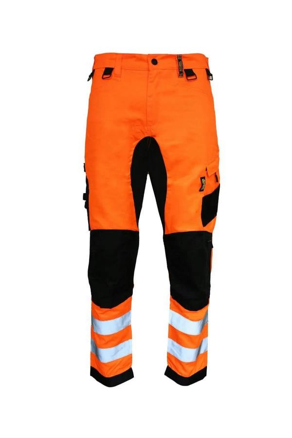 Contrast Slim Fit Stretch Hi-Vis Trouser With Removable Holster Pockets - Hi-Vis Trousers