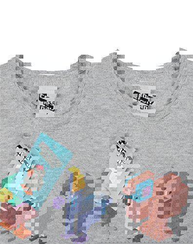 Crossy Road Girls Grey Short Sleeved T-Shirt