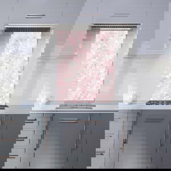 Warren Reed - Designer Polished Pink Quartz Effect Kitchen Splashback