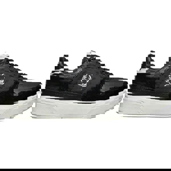 Fred Perry Mens B7123 Leather Trainers - Black - 