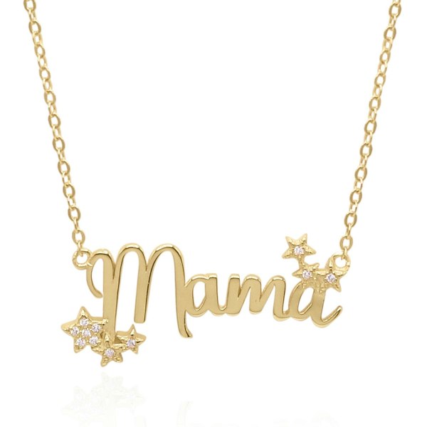 Luna Charles Mama Star Necklace - 18K Gold Plated