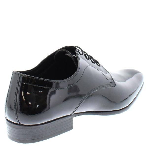Thomas Crick Lace Up Formal Dress Patent Black Leather Mens Shoes