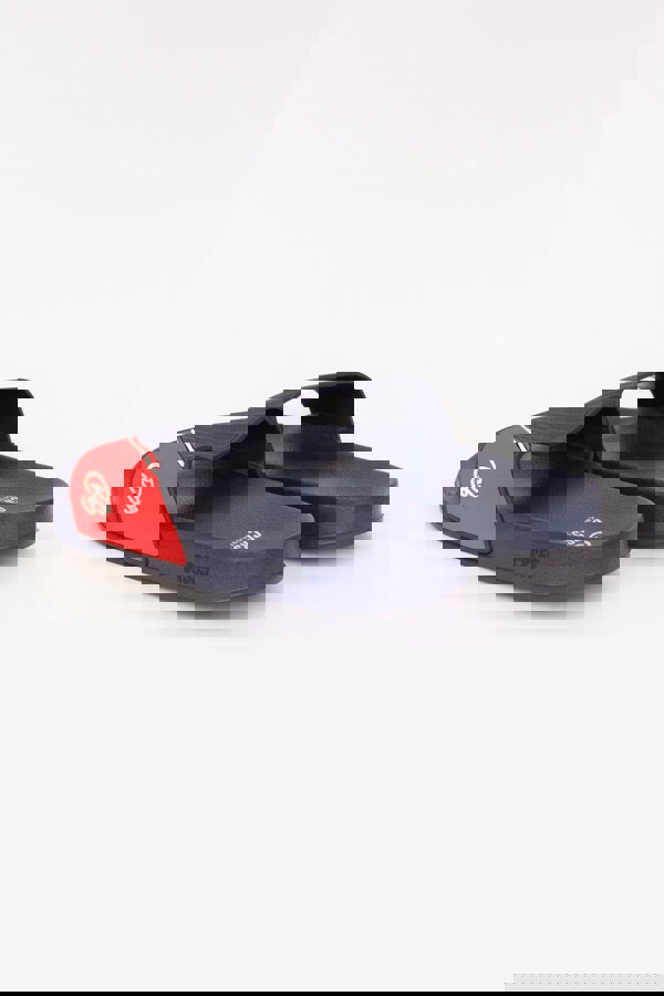 Crosshatch Ventamoore Sliders Navy/Red