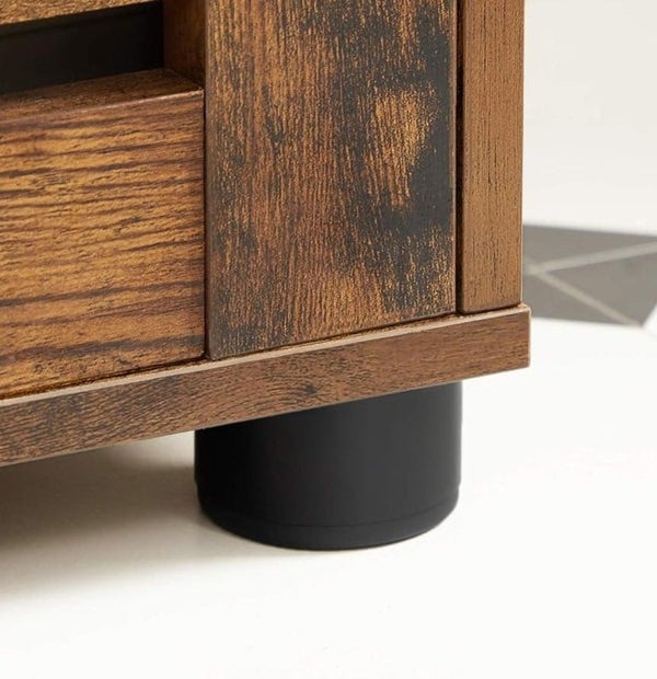 Modcraft Rustic Bathroom Floor Cabinet – Storage Unit with Doors & Adjustable Shelf