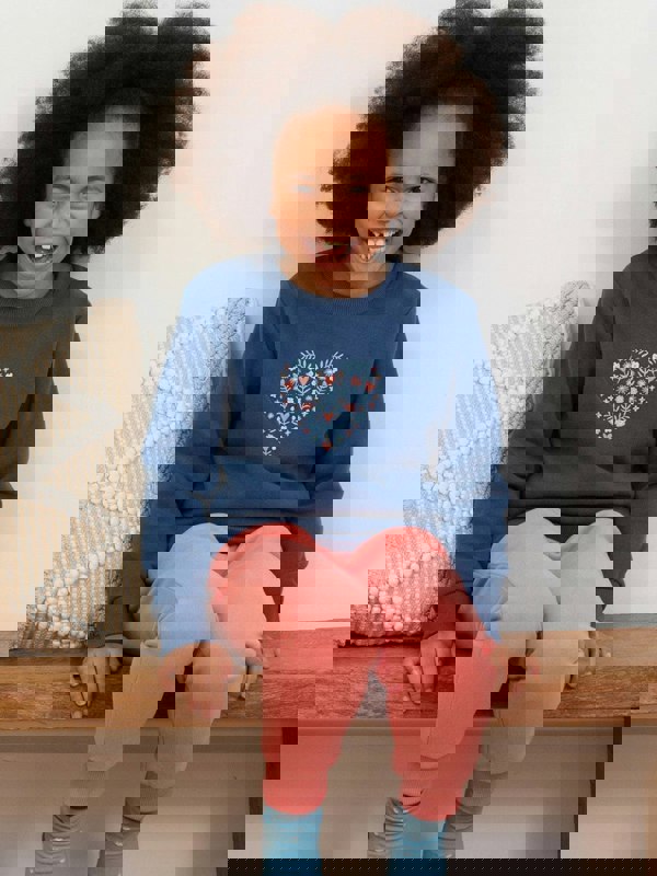 Kite Girls Organic Hygge Heart Sweatshirt