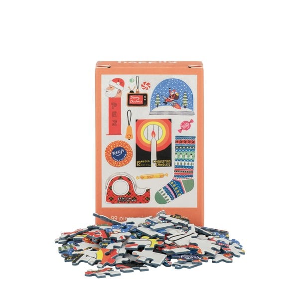 Happily Puzzles Christmas - 99 Piece Mini Jigsaw Puzzle