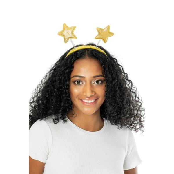Bristol Novelty Star Bopper Headband - Gold - 