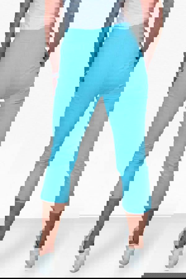 Paulo Due Women's Slim Cropped Capri Stretch Trousers