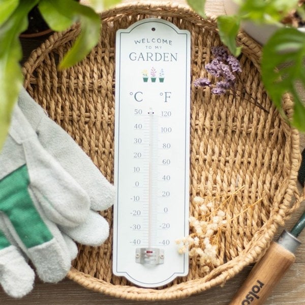 Serano Welcome to My Garden Wall Thermometer
