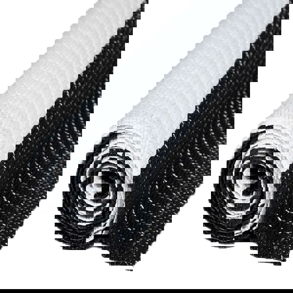 Rainbow Outdoor Rug | Black & White Geometric | The Rugs