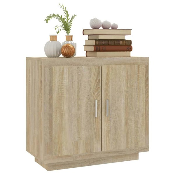 Berkfield Sideboard Sonoma Oak 80x40x75 cm Engineered Wood