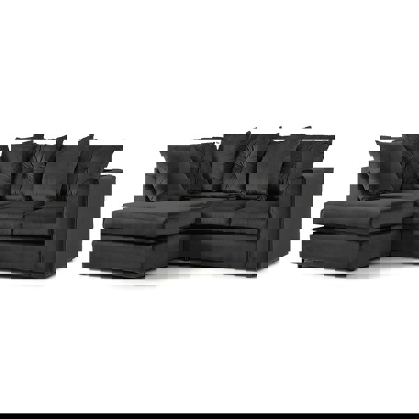 Furnishings For Less Fernando Plush Velvet Corner Sofa