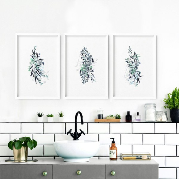 Botanical prints | set of 3 Framed wall art