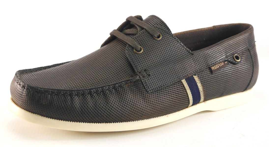 Thomas Crick Red Tape Crick Mens Casual Leather Pepperpot Lace Up Boat Shoes