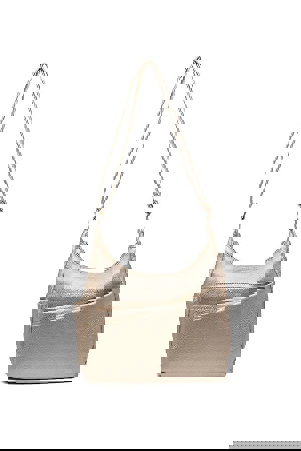 Pluspup Shoulder Bag with Multiple Compartments and Zipper Closure