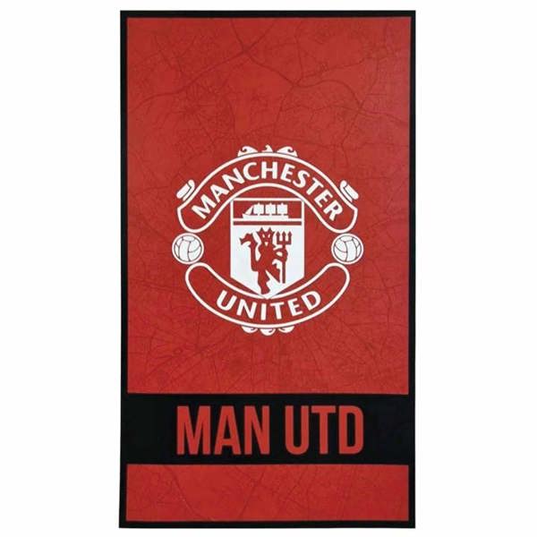 Manchester United FC Man Utd Identity Towel, Bedroom, Sports, Gift