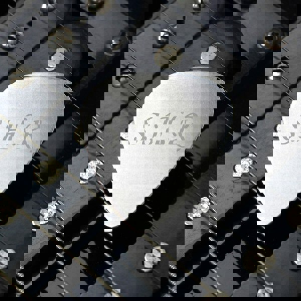 Personalised Memento Company Personalised Initials Silver Plectrum