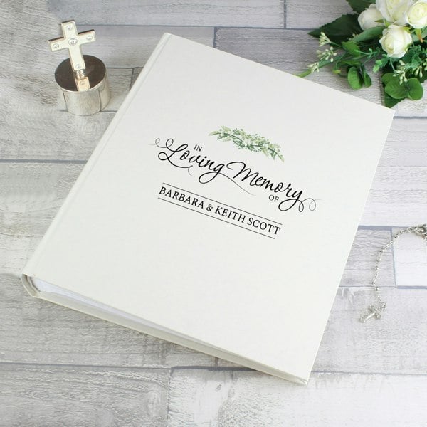 Personalised Memento Company Personalised In Loving Memory Traditional Photo Album