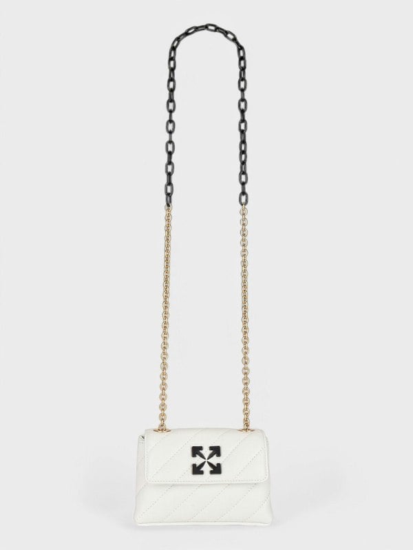 Off - White Jackhammer 17 Shoulder Bag White Black - Supplied FashionOff - White