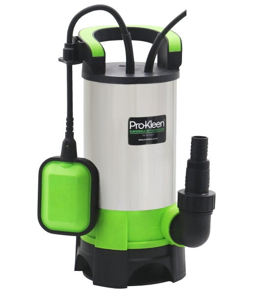 Mylek Pro-Kleen Submersible Water Pump Electric 1100W Stainless Steel with 5m Heavy Duty Hose