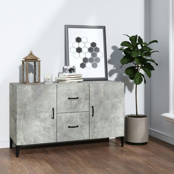 Berkfield Sideboard Concrete Grey 100x36x60 cm Engineered Wood