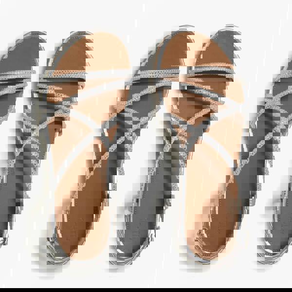 FitFlop FitFlop GRACIE CRYSTAL Womens Cross Strap Sandals Silver