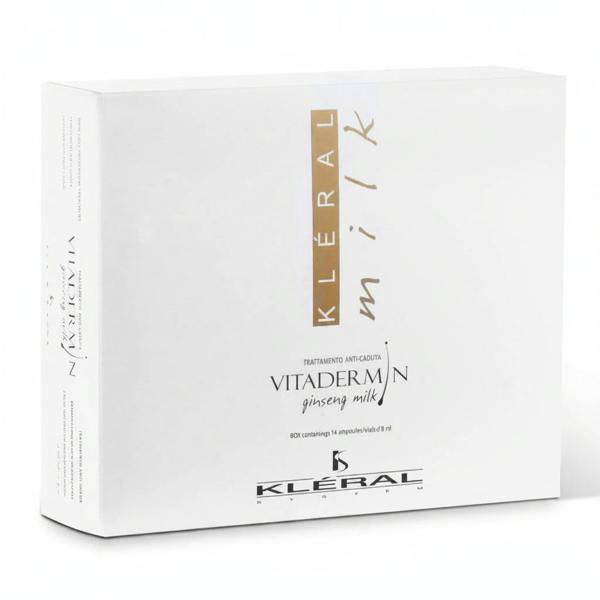 Kleral Milk Vitadermin Ginseng Milk packaging on a white background
