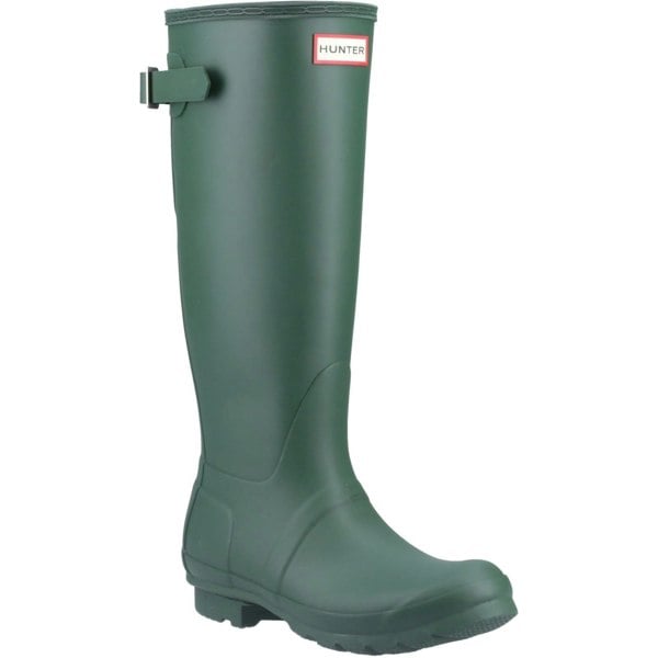 Hunter Original Tall Back Adjustable Wellington Boots Womens - Green