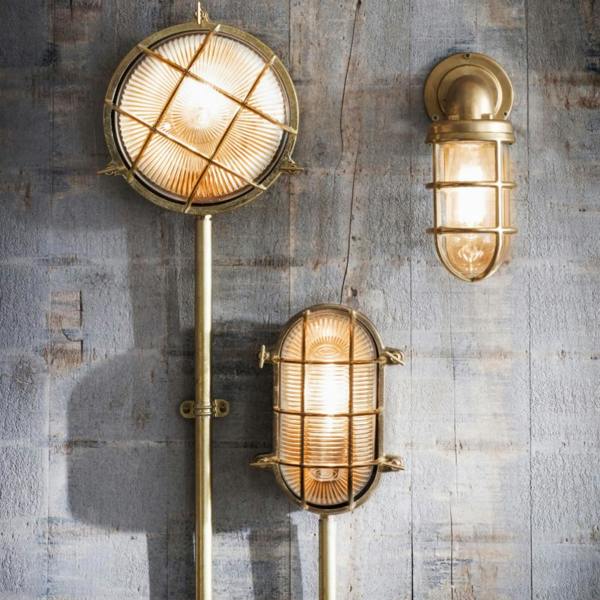 Abode Home & Gifts Nautical Raw Brass Down Light