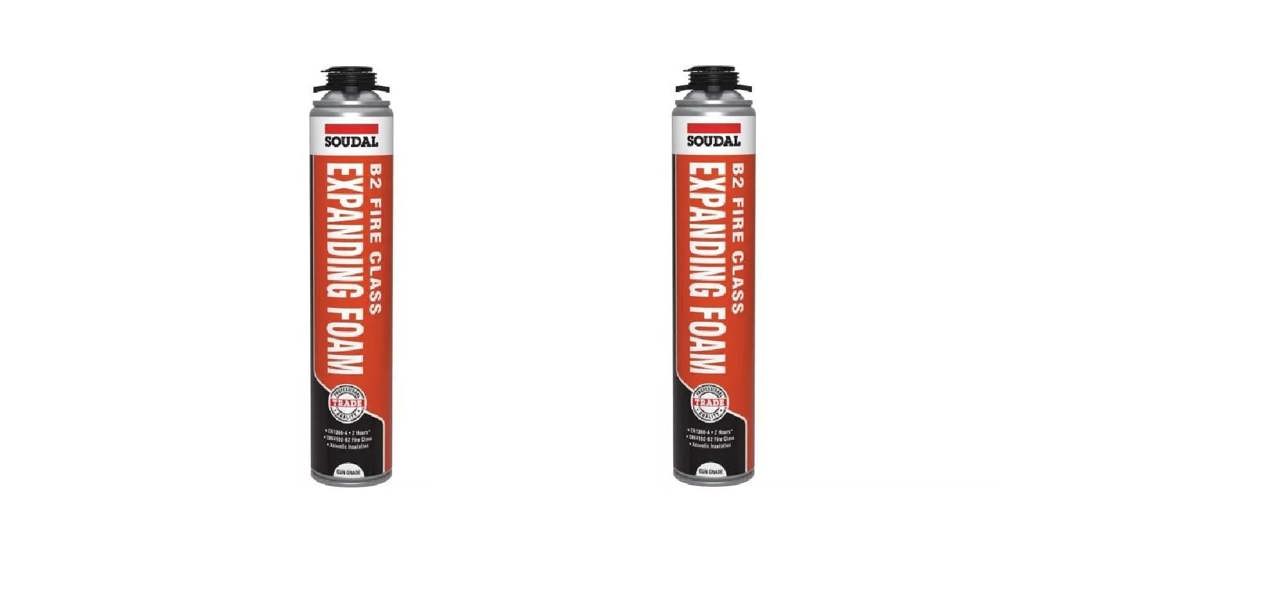 Soudal B2 Fire & Acoustic Expanding Foam Gun Grade 750ml