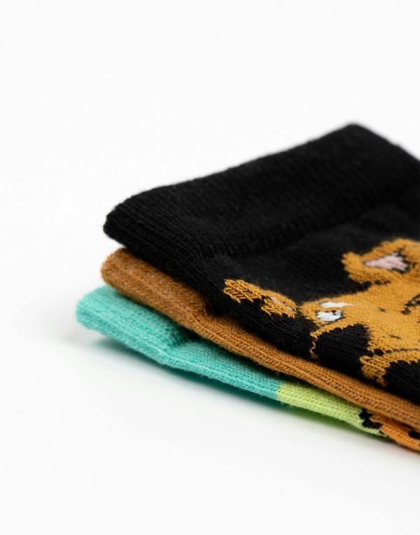 Scooby Doo Unisex Multicoloured Character Calf Socks Set of 3