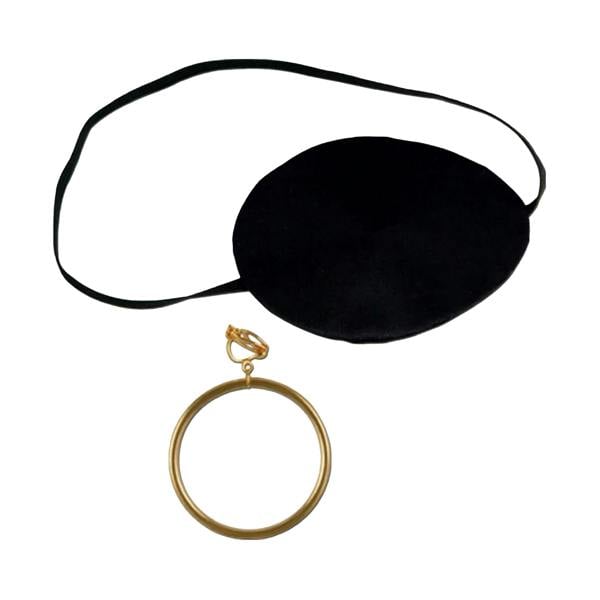 Bristol Novelty Pirate Costume Accessory Set - Gold/Black - 