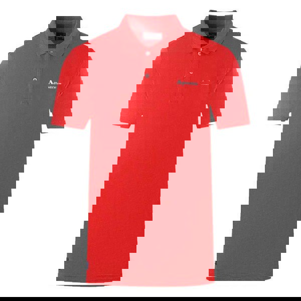 Aquascutum Unisex Adult Plain Logo Polo Shirt - Red