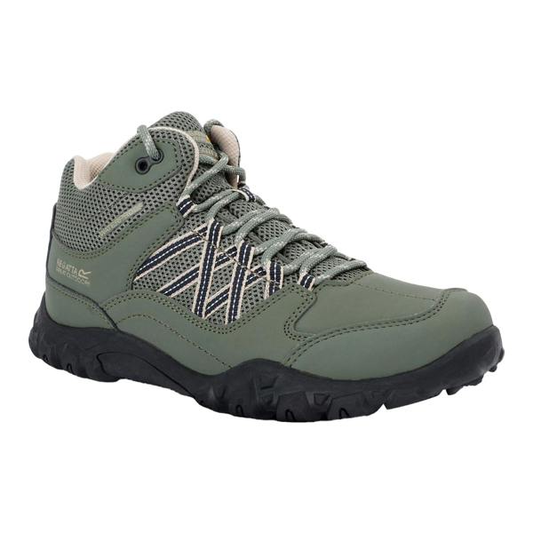 Regatta Womens/Ladies Edgepoint Waterproof Walking Boots - Four Leaf Clover/White Pepper - 
