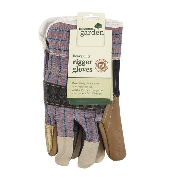 Kingfisher Mens Heavy Duty Leather Palm Rigger Gloves - One Colour