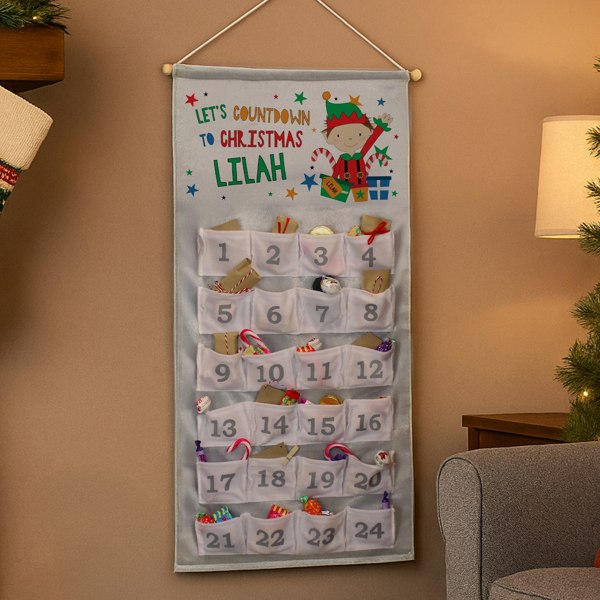 Personalised Memento Company Personalised Christmas Elf Advent Calendar