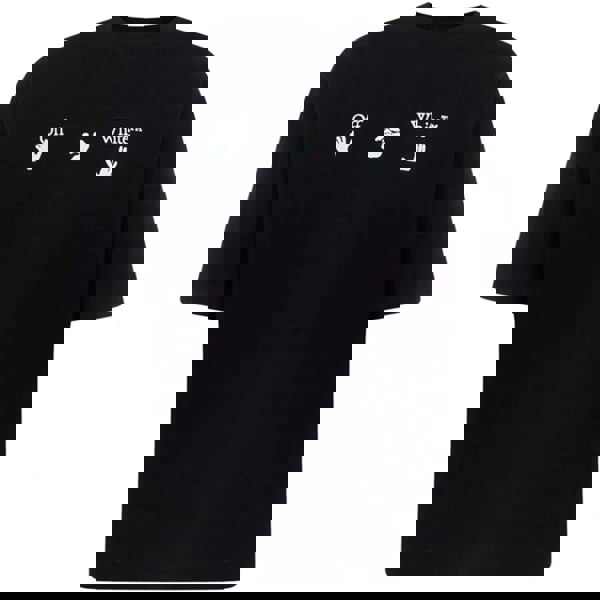Off-White Big OW Logo Skate Fit Black T-Shirt XS