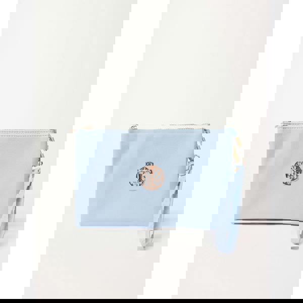 Blue Vanilla Clutch With Detachable Strap