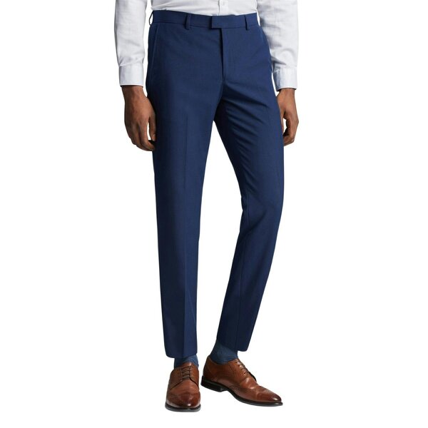 Limehaus Slim Fit Blue Trousers