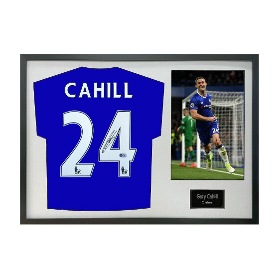 Gary Cahill Signed Chelsea Shirt Classic Frame (ACG Cert)