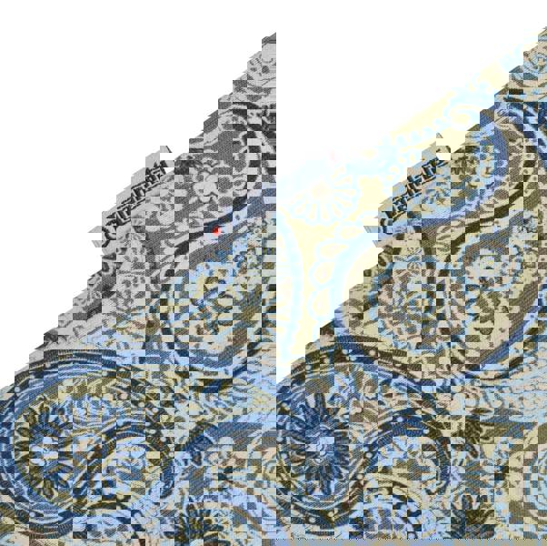 Lambretta Mens Classic Paisley Print Mod Retro Ska Casual Polo