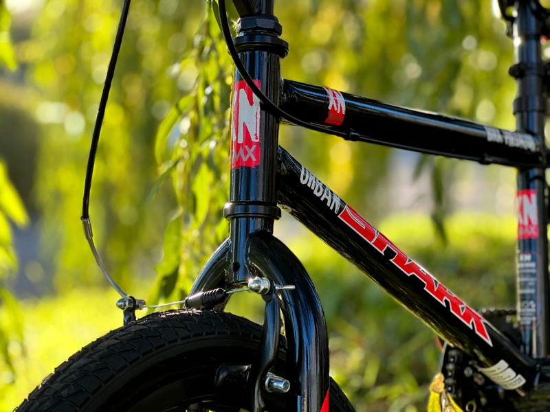 XN Urban Shark Kids 16" BMX Bike - Gloss Black/Red