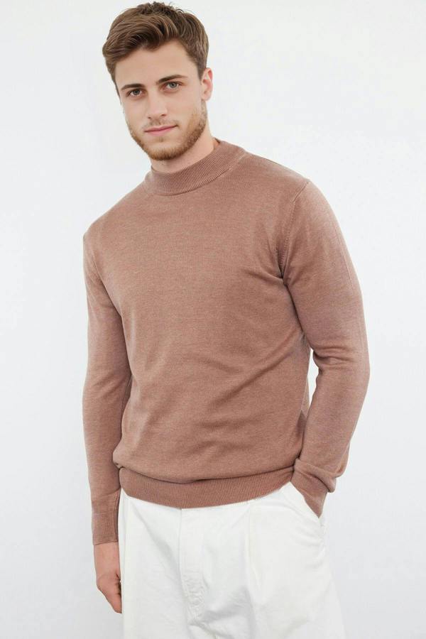 WOVCOR Half Turtleneck Knit Men's Sweater