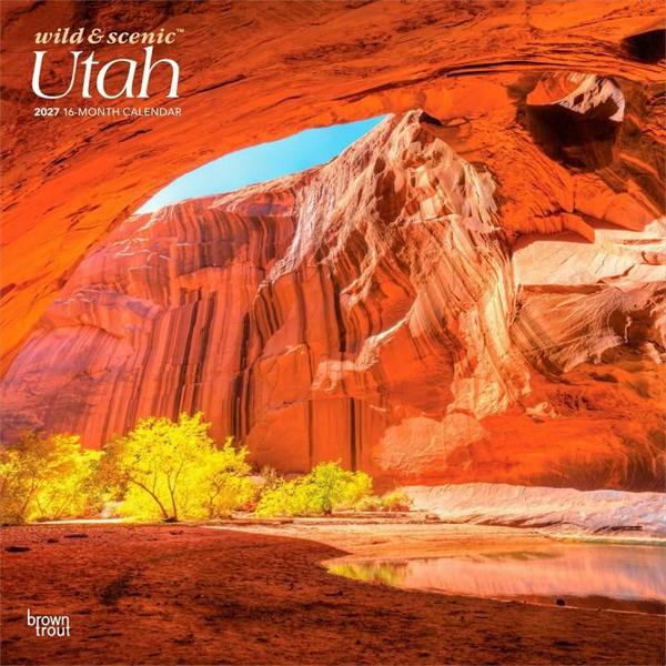 Wild & Scenic, Utah Calendar 2027, Wall Calendars, Month To View, Travel, Gift