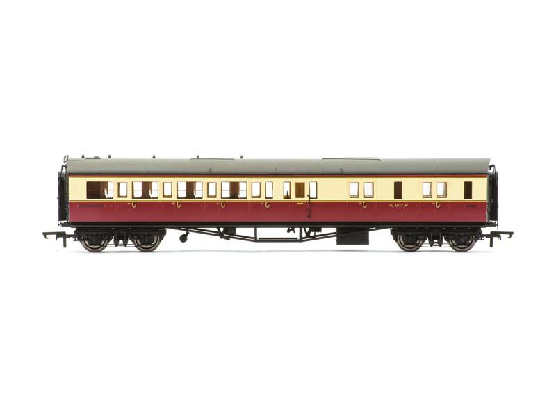 Hornby Collet Corridor Brake 3rd RH Coach BR Crimson/Cream W4937W