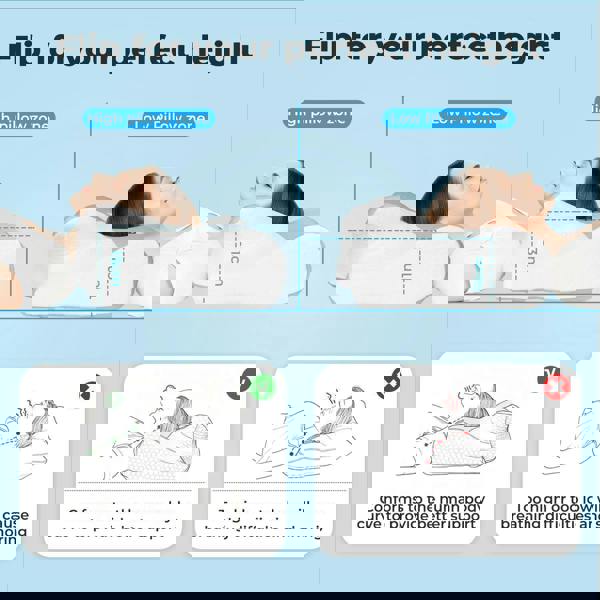 Lavio Orthopedic Neck Pillow Memory Foam Cervical Support Pillow for Pain Relief