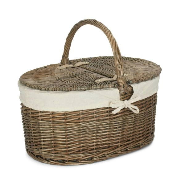 Wicker Picnic Baket with Lining
