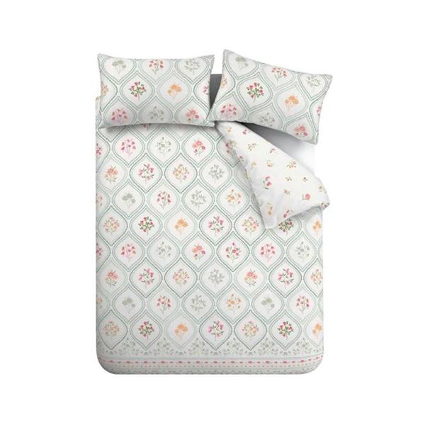 Cameo Floral Soft Green Duvet Cover Set