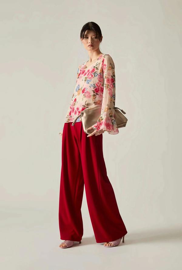 James Lakeland Flower Print Blouse